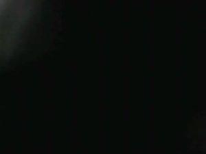 Upskirt view of an exposed pierced pussy Picture 8