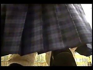 Peeping under japenese schoolgirl's skirt Picture 4