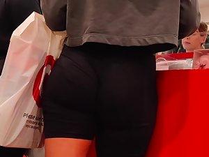 Beautiful face and epic ass in tight shorts Picture 3
