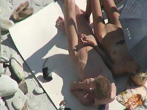 Voyeur caught them in beach oral sex Picture 3