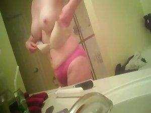 Spying on wife's sister in my bathroom Picture 6
