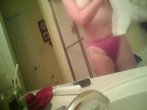 Spying on wife's sister in my bathroom Picture 7