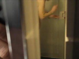 Watching my skinny aunt showering Picture 3