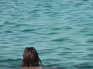 Perfect topless teen in tiniest bikini thong Picture 1