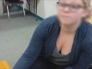 Big boobs of a busty daycare worker Picture 5