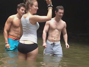 Exposed ass crack caught by voyeur Picture 5