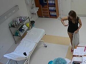 Spying on doctor checking hot woman's ass Picture 8