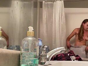 Naked stepsister caught by hidden cam in bathroom Picture 6