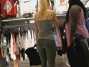 Sexy fit girl shops for clothes Picture 7