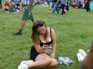 Big boobs spotted during a festival Picture 3
