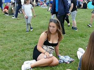 Big boobs spotted during a festival Picture 4