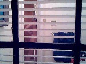 Window peeping on hot naked neighbor in her bathroom Picture 3