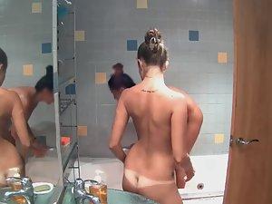Roommates dance in shower together Picture 2