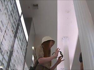 Upskirt when she moons the candid camera Picture 4
