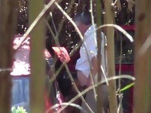 Spying on a prostitute sucking a client