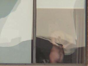 Voyeur caught lovers saying goodbye in hotel room Picture 3