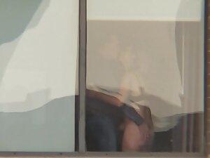 Voyeur caught lovers saying goodbye in hotel room Picture 5