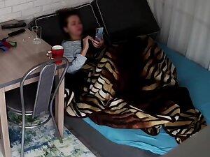 Spying her pussy while she enjoys coffee Picture 7