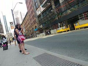 Spicy girl spotted with sugar daddy on the street Picture 3