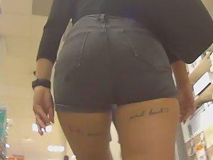 Hot ass and tattooed thighs