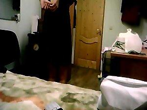 Changing from bathrobe to a sexy dress Picture 7