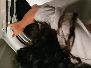 Bent over the laundry machine and fucked hard Picture 3