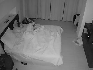 Blowjob and pussy creampie caught by hidden camera in bedroom Picture 2