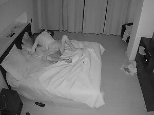 Blowjob and pussy creampie caught by hidden camera in bedroom Picture 5
