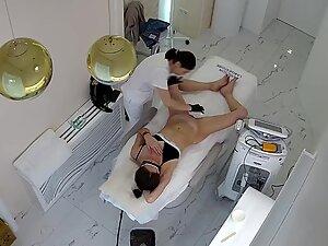 Petite girl spreads ass and pussy for depilation Picture 3