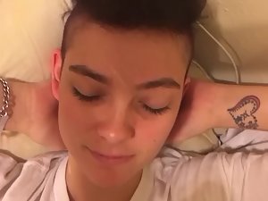 Cum facial for cute tomboy girl Picture 3