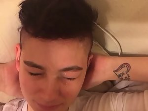 Cum facial for cute tomboy girl Picture 7