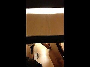 Peeping on boy sticking his finger in hairy pussy Picture 3