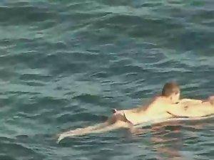 Floating on top of girlfriend's pussy Picture 1