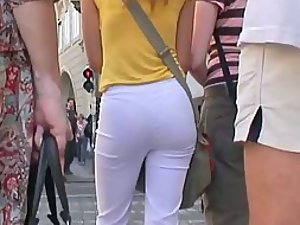I'm charmed by her nice ass and thong
