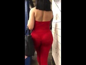 Latina notices that voyeur was checking her bombastic big ass Picture 6
