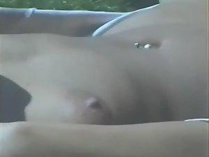 Sneaky view of hot chick touching pussy Picture 4