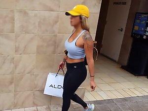 Sexy girl looks like she walked out of instagram