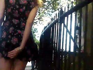 Barely a glance of an upskirt Picture 7