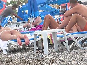 Can't stop looking at big ass in thong bikini Picture 6