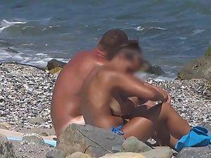 Suspicious girl with big topless boobs Picture 1