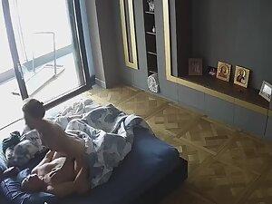 Spying on older husband getting his hot wife to ride his boner Picture 2