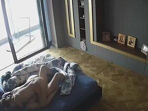 Spying on older husband getting his hot wife to ride his boner Picture 8