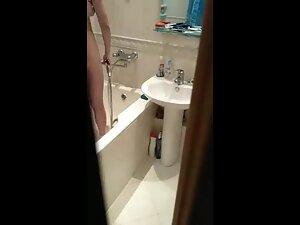 Spying on sweet stepsister in bathroom Picture 6