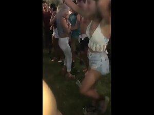 Wild dance makes her hard nipple accidentally pop out Picture 4
