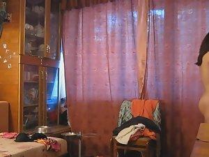 Spying on nude sister getting dressed Picture 3