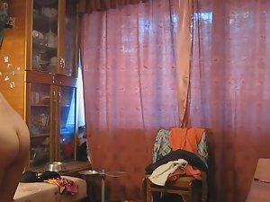 Spying on nude sister getting dressed Picture 5