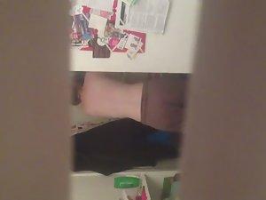 Peeping on neighbor's naked breasts Picture 5