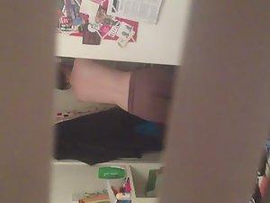 Peeping on neighbor's naked breasts Picture 6