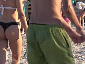 Sweet girl's anus slips out of bikini while she sunbathes Picture 7