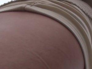 Voyeur tricks a hot girl to see upskirt Picture 6